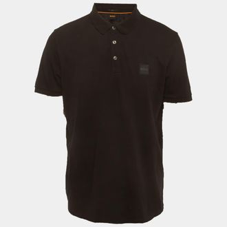 HUGO BOSS Boss By Hugo Boss Black Jersey Pique Polo T-Shirt