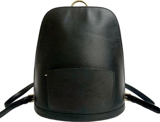 Louis Vuitton Black Leather Backpack (Pre-Owned)