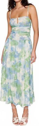 Minkpink Carrie Maxi Dress In Blue/green