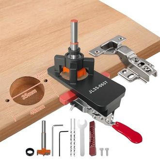OEM Plantilla De Perforaci&oacute;n De Bisagras De 35 Mm, Localizador De Bisagras Invisible Para Puertas De Armarios De Bricolaje, Plantilla De Bisagra Ajustable