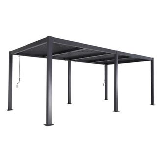Sweeek P&eacute;rgola bioclim&aacute;tica 3x6m de aluminio y acero con lamas orientables