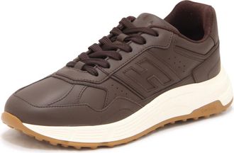 Hogan Hyperlight Allacciato H - Heren - Sneakers - Bruin - 40 1/2 EU - Leer - Schoenen