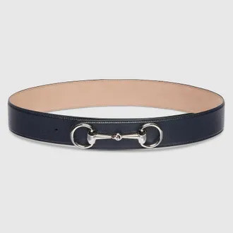 Gucci Horsebit 1955 Belt, Size Gucci 100, Blue, Leather