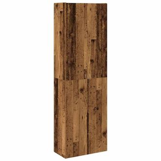 Berkfield Home Highboard Old Wood 60x32x190 cm Engineered Wood in Brown | Size: 60 x 32 x 190 cm