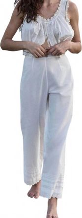 Dôen Francisca High Waist Pant In Powder