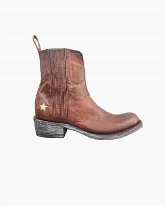 Mexicana Womens Starlink Leather Boot In Brass