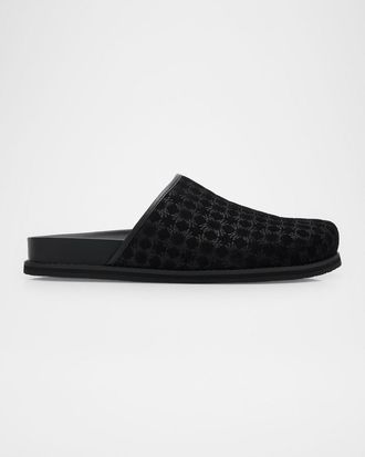 Amiri Men & apos;s MA Monogram Suede Clogs
