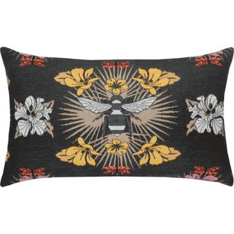Elaine Smith Honey Bee Jacquard Chenille accented Indoor & Outdoor Woven Accent Pillow in Multi at Nordstrom, Size 12X20