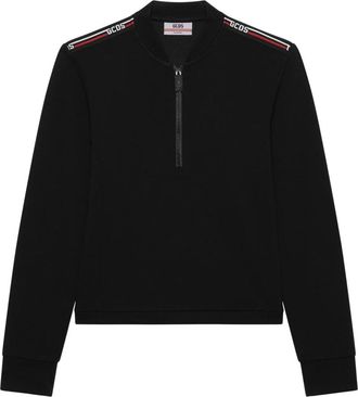 GCDS Sweatshirt met ritssluiting - Dames - Vesten met rits - Zwart - S - Hoodies & sweatvesten