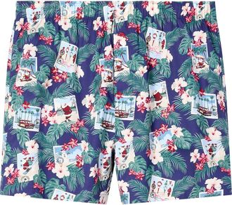 Tommy Bahama Woven Cotton Poplin Boxers in Navy Novl at Nordstrom, Size Xx-Large