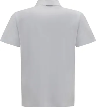 Gucci Mens Cotton Jersey Polo Shirt With Web White-Mc White/mc T-shirts And Polos