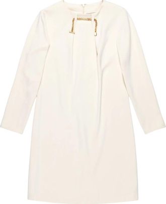 Nenette Arina Dress - Dames - Korte kleedjes - Beige - S - Polyester - Kleedjes