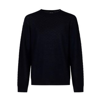 Giorgio Armani Truien & Vesten, Heren, Blauw, 2Xl, Wol, Wol trui