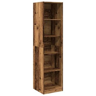 Berkfield Home Wardrobe Old Wood 50x50x200 cm Engineered Wood in Brown | Size: 50 x 50 x 200 cm