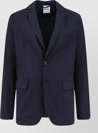 Aspesi paperino stretch nylon single breasted blazer