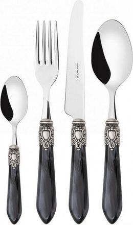 Bugatti 24 Piezas Cubiertas Colocadas En Estuche De Madera Negra Nationalperper Oxford Ghiera Argento Antico Bugatti