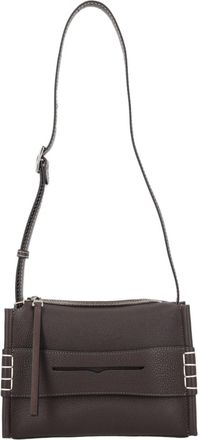 J.W.Anderson Textured Leather Rectangular Shoulder Bag with Zip Closure