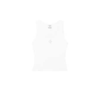 Casablanca D&eacute;bardeur - female - Casablanca - Sleeveless Tops - White - S - Tops