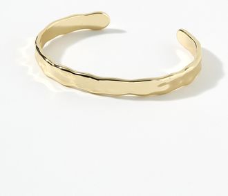 Pilgrim Womens Wavy open bangle bracelet