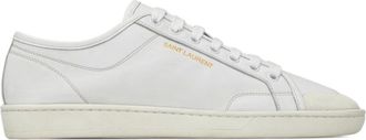 Saint Laurent Sneakers, male, White, Size: 10 US Gym Sneakers in Smooth Leather