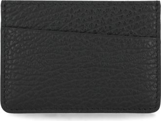 Maison Margiela Four Stitches Kaarthouder - unisex - Portefeuilles - Zwart - ONE Size - Leer - Accessoires