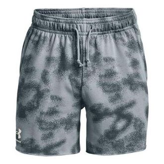 Under Armour Rival Terry 6inch Short Blue Grey 1377578-465