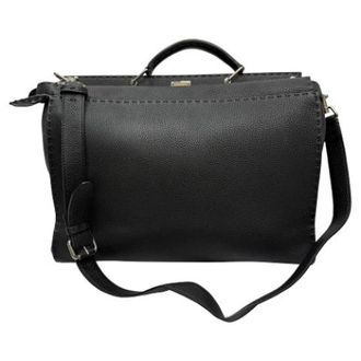 Fendi Pre-owned Leather fendi-bags - Dames - Vintage Handtas - Zwart - ONE Size - Leer - Vintage