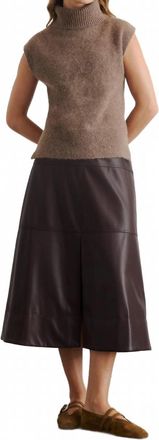 Tanya Taylor Aaron Sweater Vest In Walnut