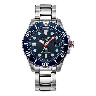 Seiko X PADI Eco Drive Silver/Blue SNE435J1