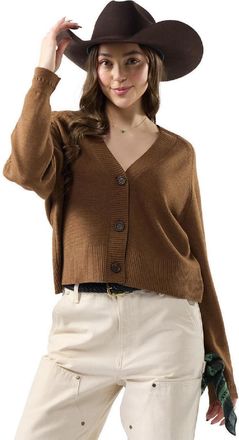 Smartwool Womens Edgewood Cardigan Brown XL