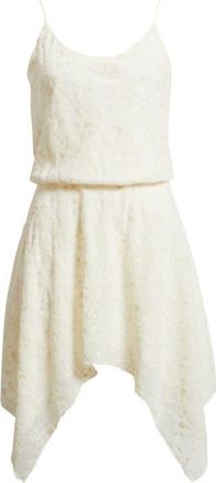 Reformation Jessamy Handkerchief Hem Minidress in Cream at Nordstrom, Size X-Small