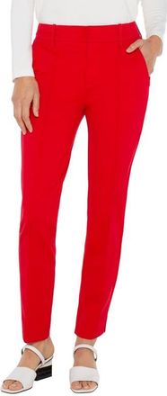 Liverpool L.A. Gemma High Waist Ankle Cigarette Ponte Pants in Tango Red at Nordstrom, Size 10