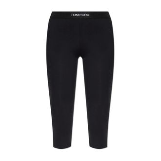 Tom Ford Dames, Broeken, Zwart, Maat: L Tweed