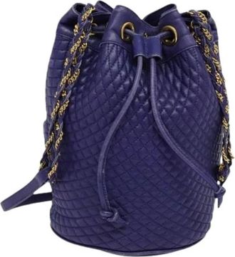 Bally Pre-owned Bucket Bags, female, Purple, Size: ONE SIZE Pre-owned Shoulder Bag