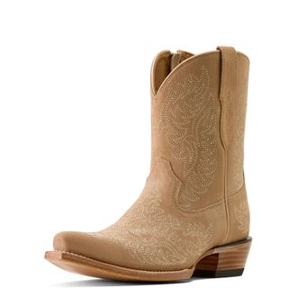 Ariat Womens Cate X Toe Western Boots in Truly Taupe, B Medium Width, Size 3.5, by Ariat