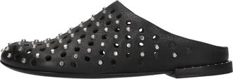 Premiata M6942 Sabot - Dames - Slip ons - Zwart - 36 EU - Leer - Schoenen