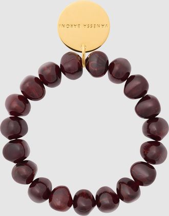 Vanessa Baroni Bracelet Mini Stone Flex Bordeaux Marble