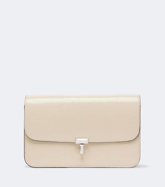 Toteme T-Lock patent leather crossbody bag