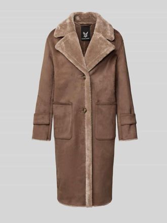 Fuchs Schmitt Mantel mit Reverskragen in Taupe, Gr&ouml;&szlig;e 44