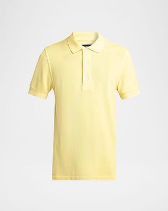 Tom Ford Mens Lyocell Pique Polo Shirt