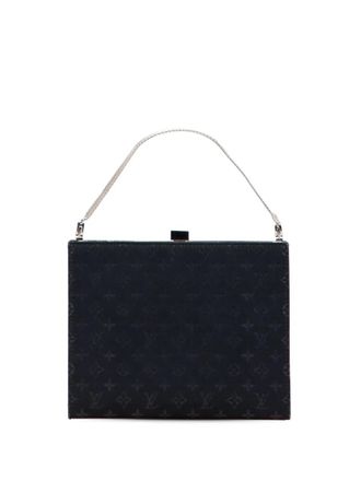 Louis Vuitton 2001 Monogram Satin Ange PM handbag - women - Satin - One Size - Black