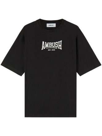 AMBUSH logo-print organic-cotton T-shirt - Black