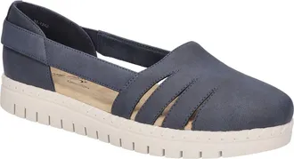 Easy Street Bugsy Platform Sandal - Wide Width & Extra Wide Width Available in Navy at Nordstrom Rack, Size 6.5
