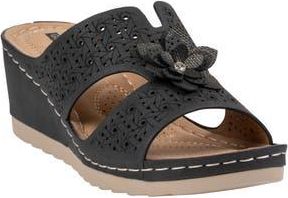 Good Choice Shoes Nancia Wedge Sandal in Black at Nordstrom Rack, Size 8.5