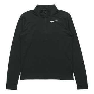 Nike Pacer Half-Cut Running Long Sleeve T-Shirt Mens Black BV4756-010