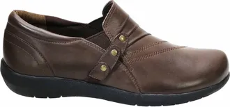 David Tate Womens Serene Casual Leather Shoes In Brown Brushed Calf