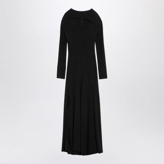 Victoria Beckham Black Viscose Dress With Cut Out