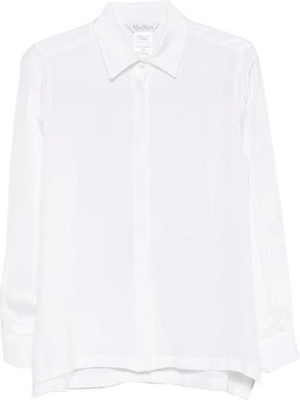 Max Mara Concealed-button Silk Shirt