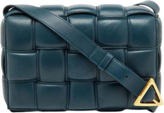 Bottega Veneta Pre-owned Vintage Cross Body Bag - Dames - Vintage Schoudertas - Blauw - ONE Size - Leer - Vintage