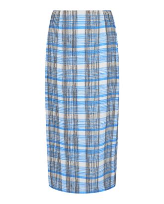 Ferragamo Plaid Print Maxi Skirt